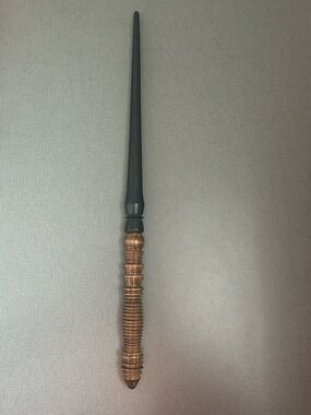 Decorative Black and Brown Wooden Wand - BOOK NOT INCLUDED